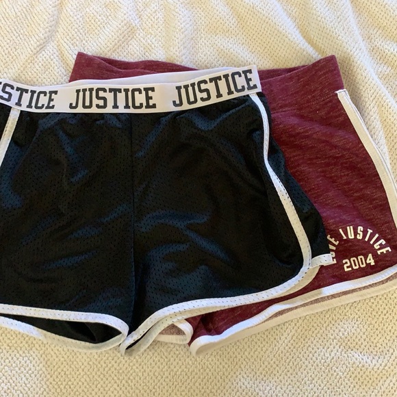 Size 14/16 Two active  justice shorts. - Picture 1 of 3